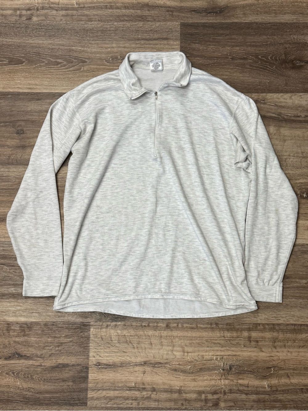 Patagonia Capilene Quarter Zip Heather Grey Long Sleeve Vintage Women’s Large